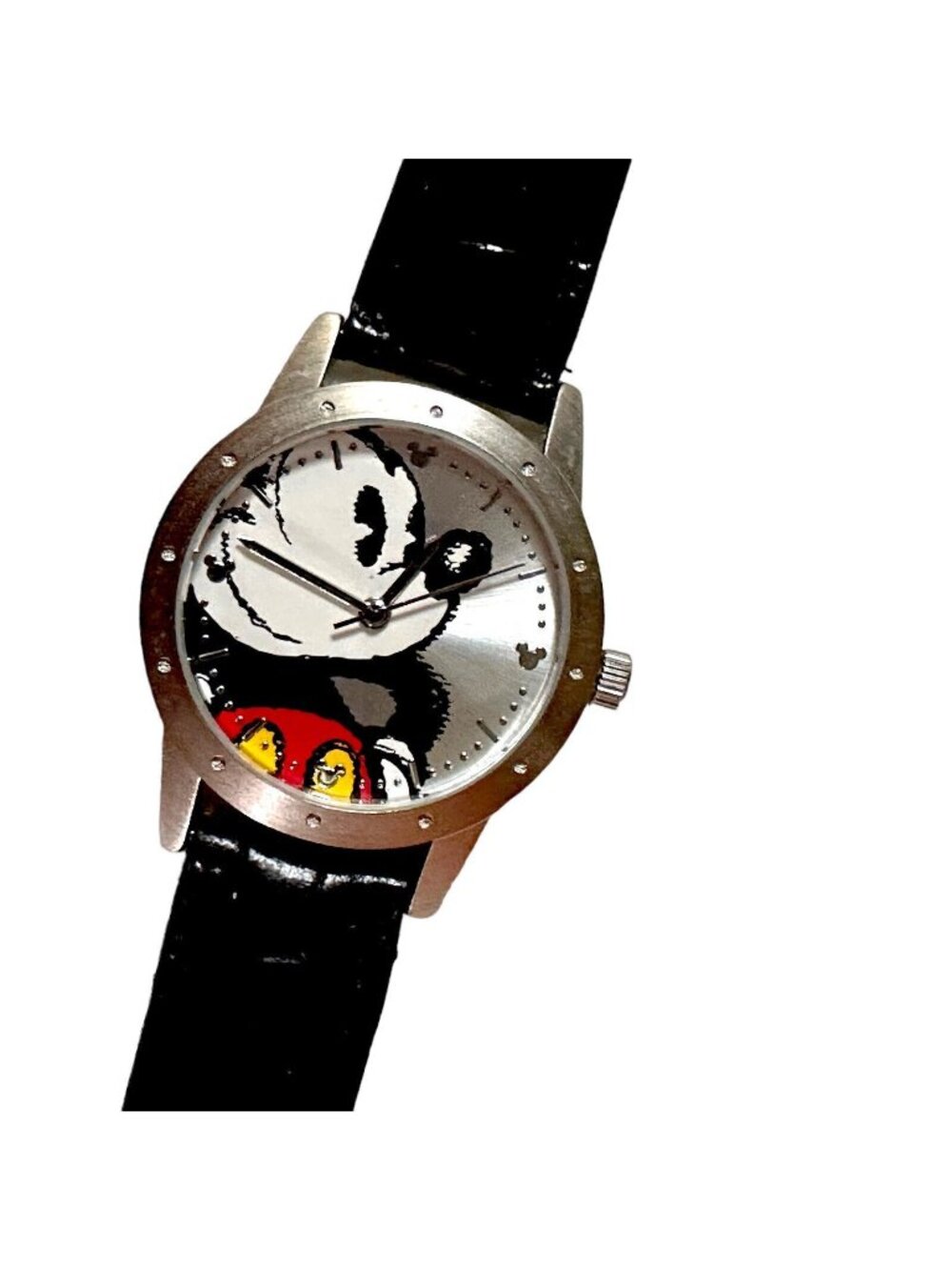 Disneyland Resort Limited Release Mickey Mouse Watch With Leather Strap Stainles